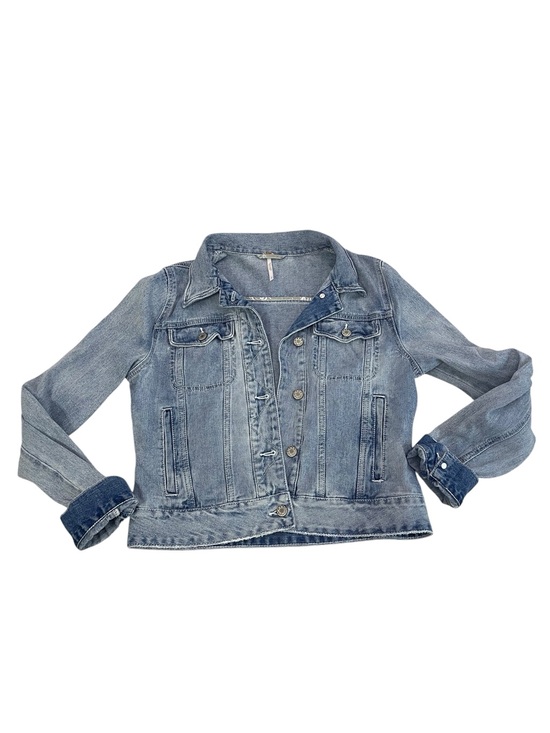 Free People Jackets & Blazers - Free People Light Blue Denim Jean Jacket s/p